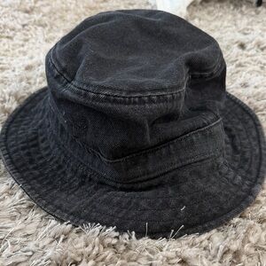 TNA Charcoal Denim Bucket Hat